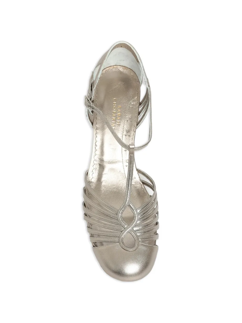 Sarah Chofakian Chamonix pumps met bandjes Zilver