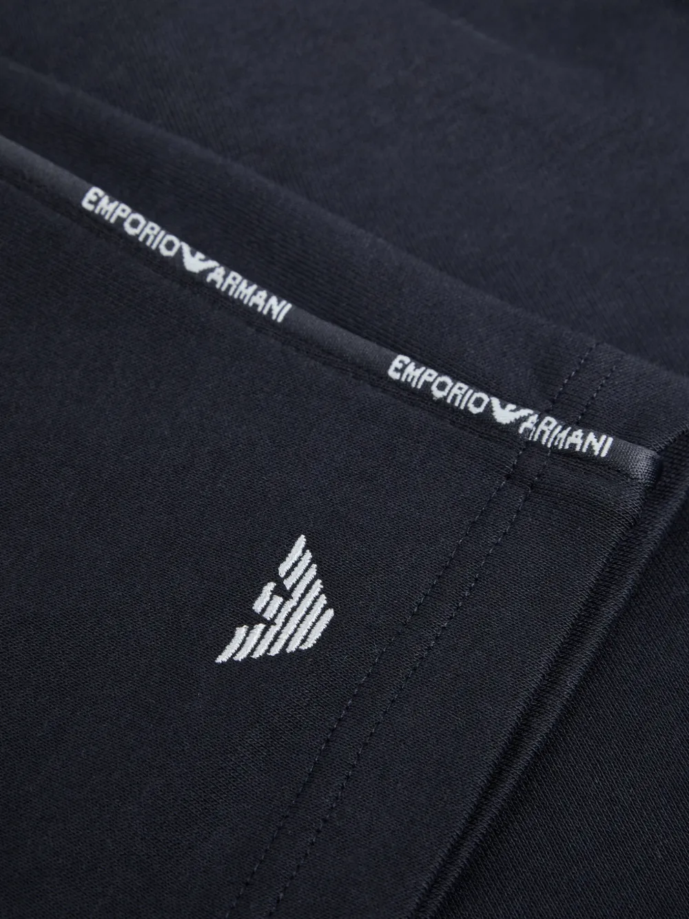 Emporio Armani Loungewear shorts met logodetail Blauw