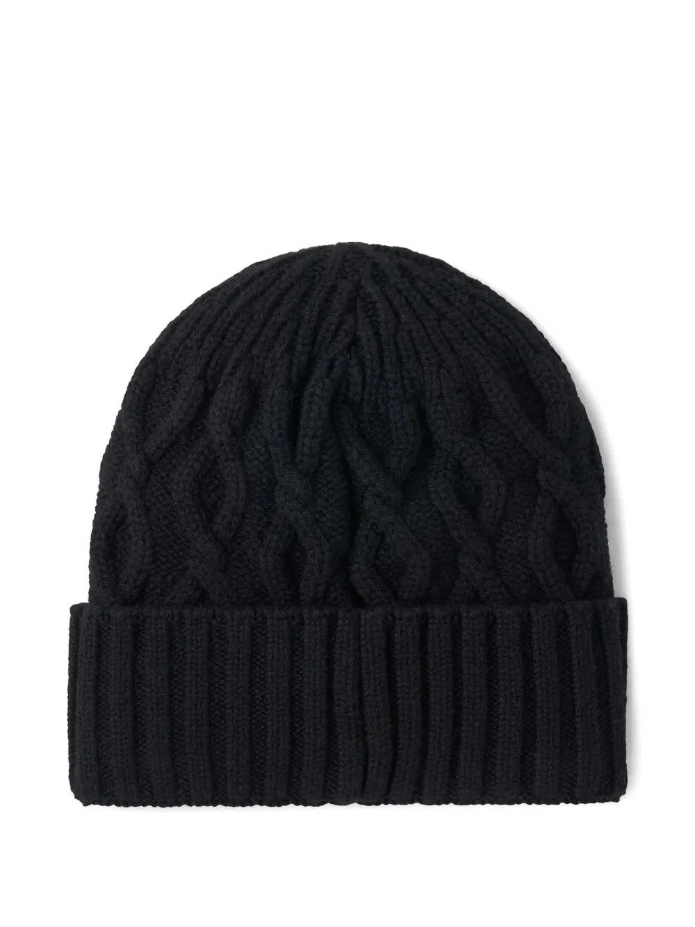 Bogner Cable-knit Logo Beanie Hat - Black 