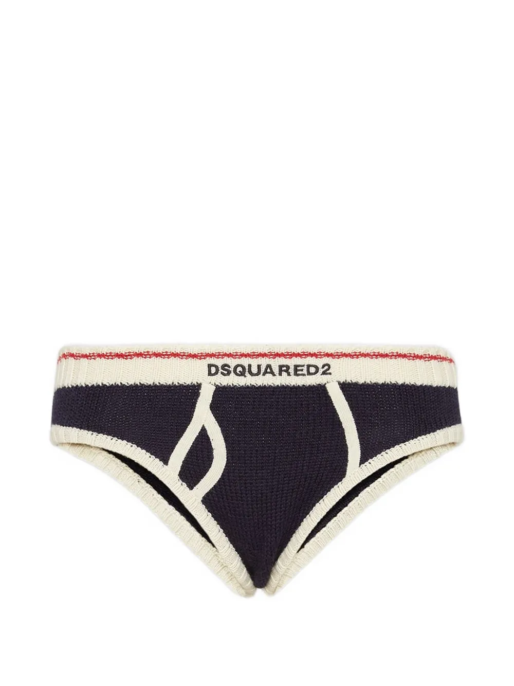DSQUARED2 Slip mit Bortendetail - Blau