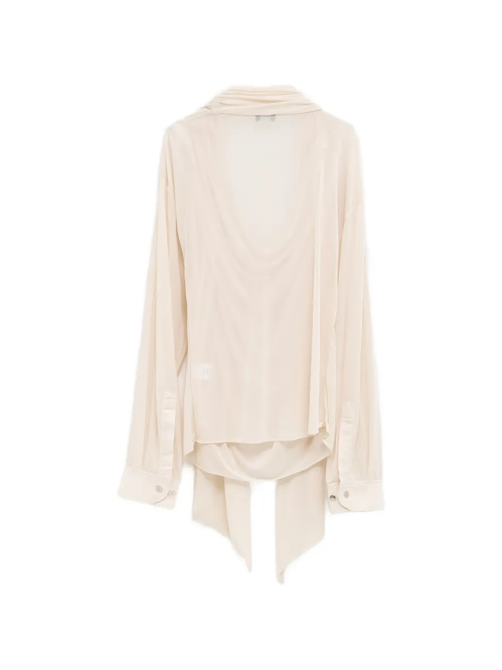  Atlein Draped Open Blouse - Neutrals 