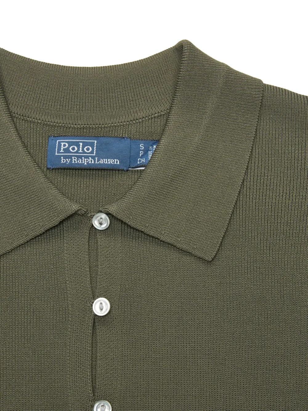 Polo Ralph Lauren Button Short-sleeve Top in Green, view 4