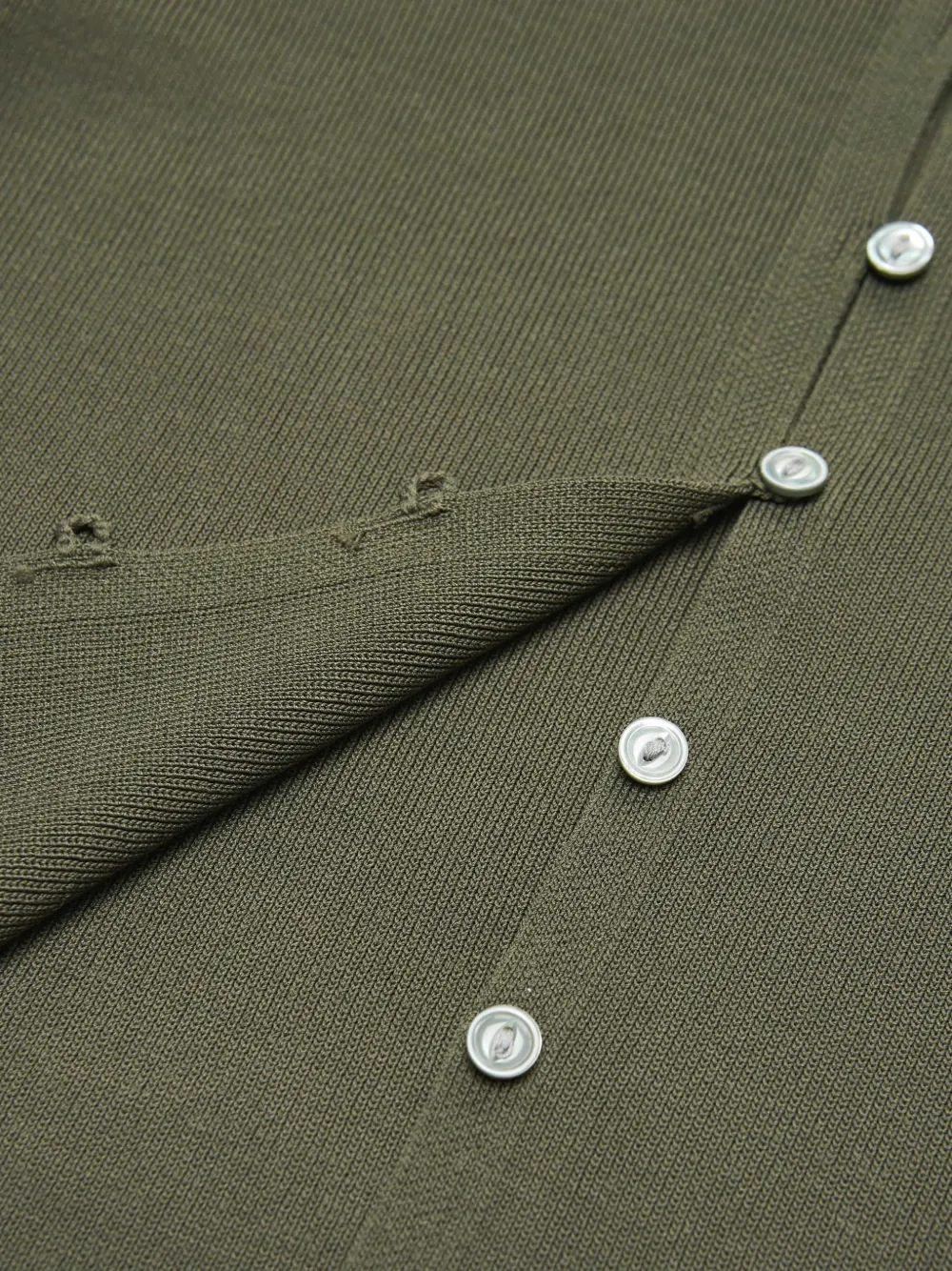 Polo Ralph Lauren Button Short-sleeve Top in Green, view 3
