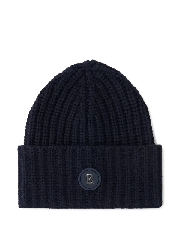 Bogner Kilian Logo-patch Beanie Hat in Blue