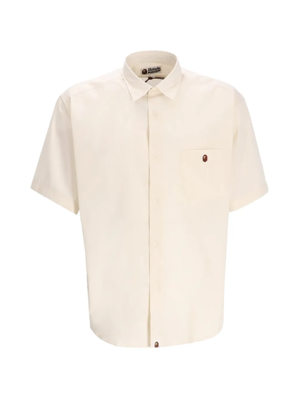 A BATHING APE® logo-print shirt - Neutrals