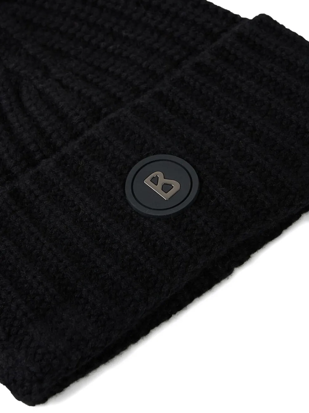  Bogner Kilian Ribbed Logo-patch Beanie Hat - Black 