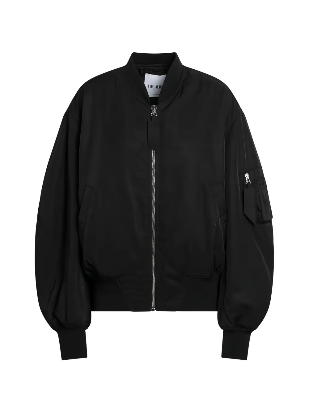 The Attico zip-up bomber jacket - Nero