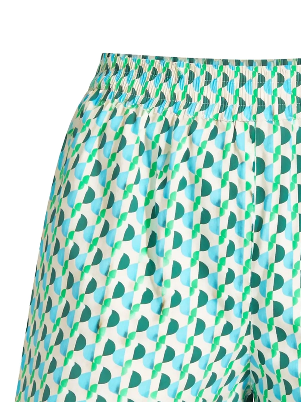  Seafolly Sorrento Elasticated Patterned Shorts - Green 