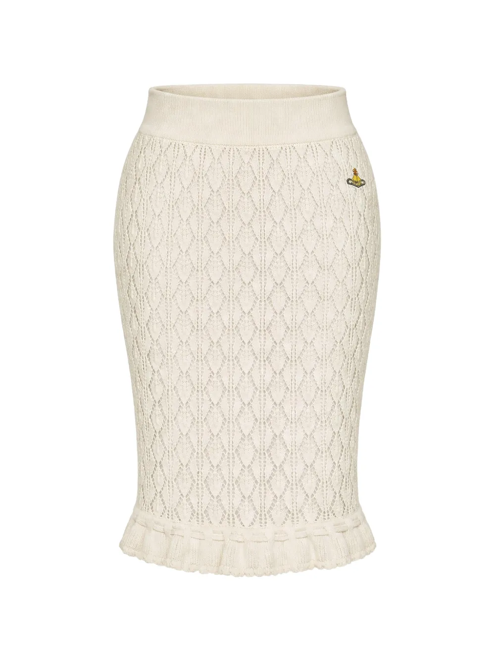Vivienne Westwood Ella openwork asymmetric skirt - Toni neutri