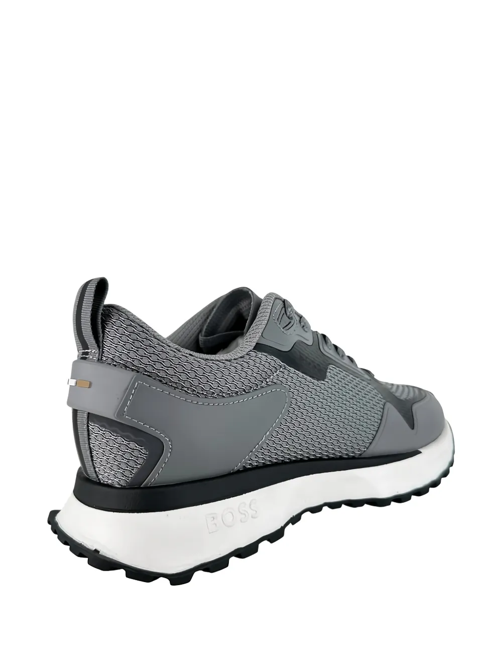 BOSS Sneakers met mesh vlakken Grijs