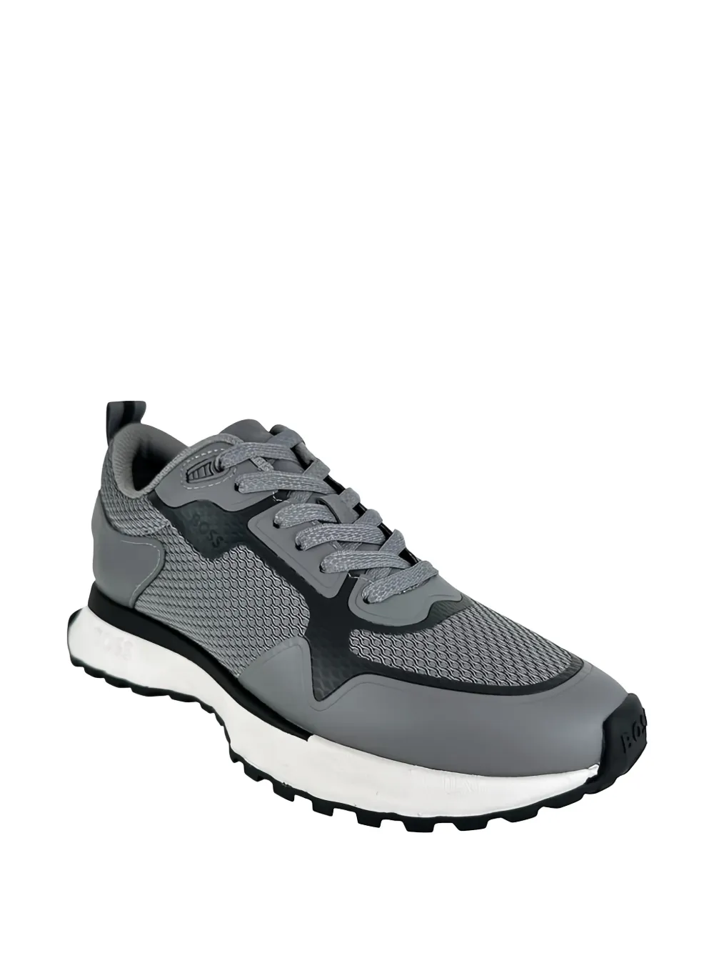 BOSS Sneakers met mesh vlakken Grijs