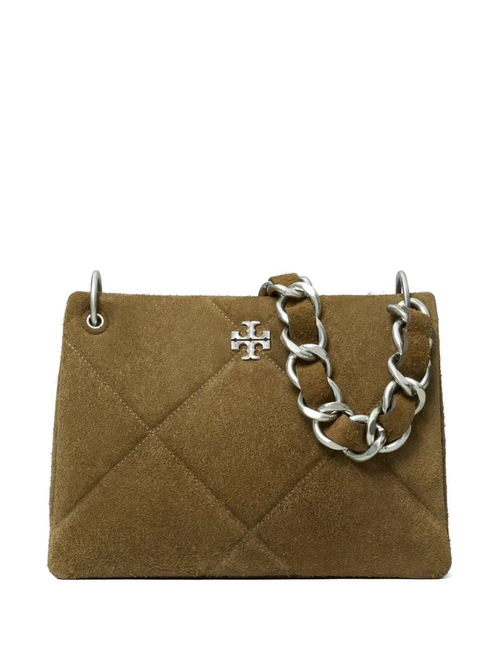 Tory Burch Kira suede small shoulder bag - Marrone
