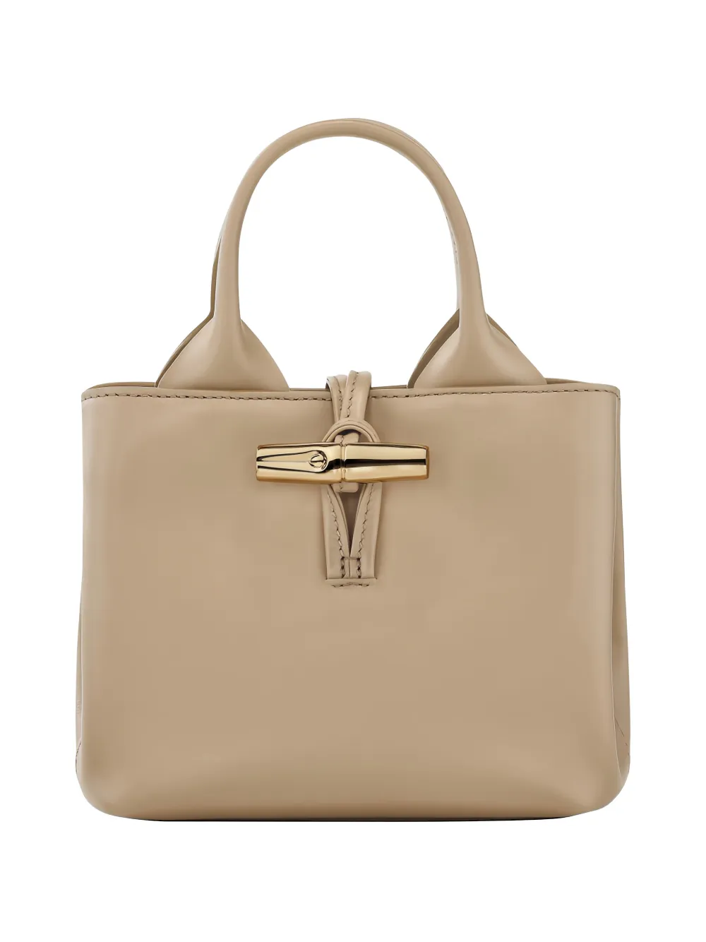 Longchamp xs Le Roseau handle detachable strap tote bag - Toni neutri