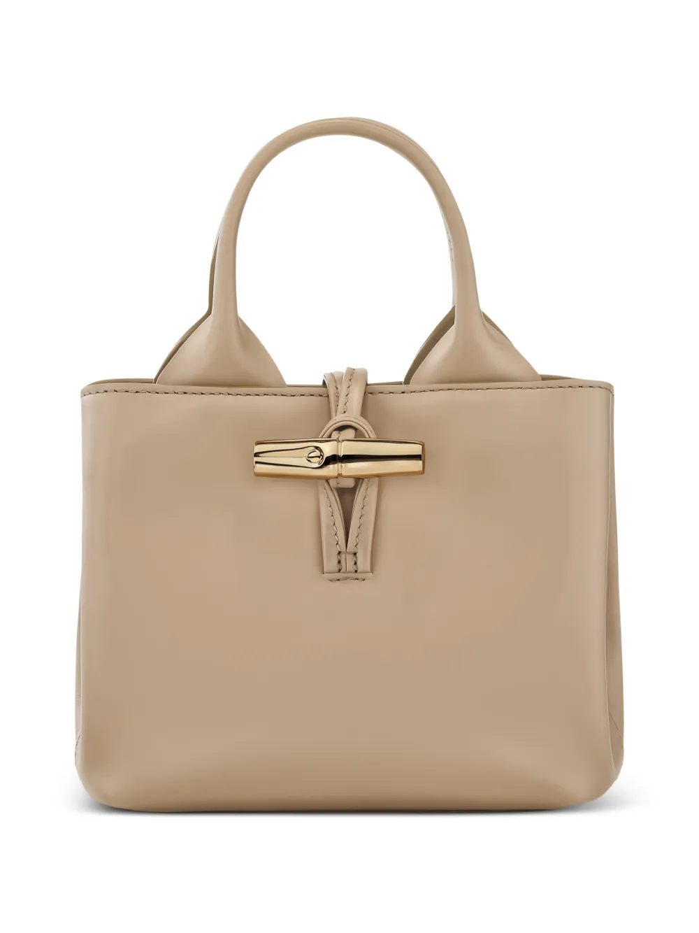Longchamp xs Le Roseau handle detachable strap tote bag - Toni neutri