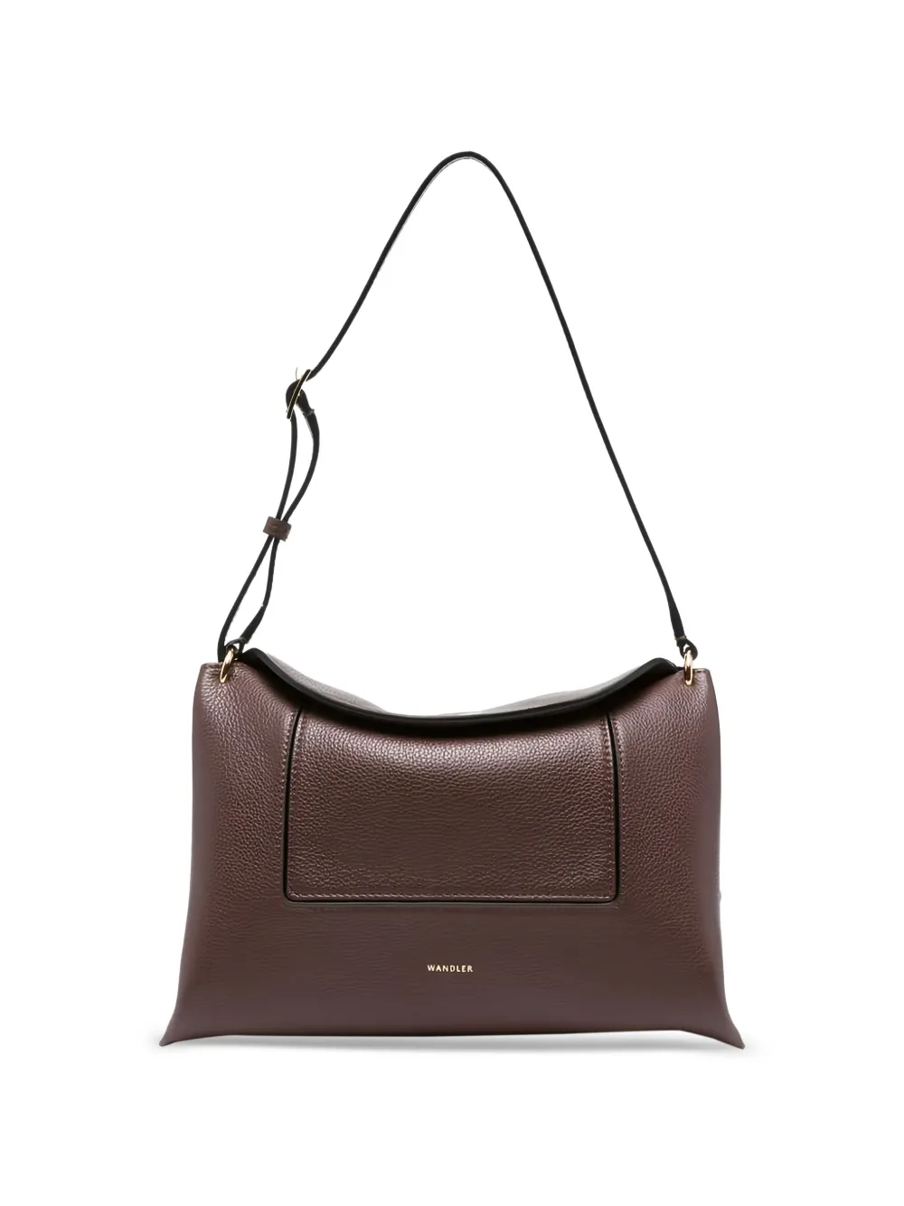 Wandler Borsa a spalla con logo - Marrone