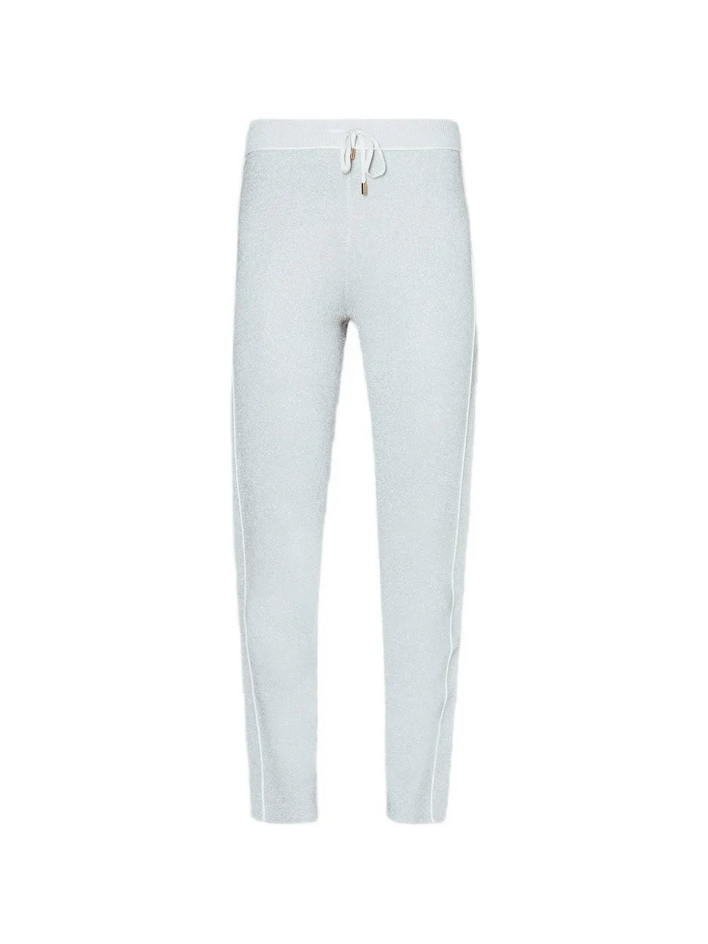 LIU JO drawstring side-stripe track pants - Argento
