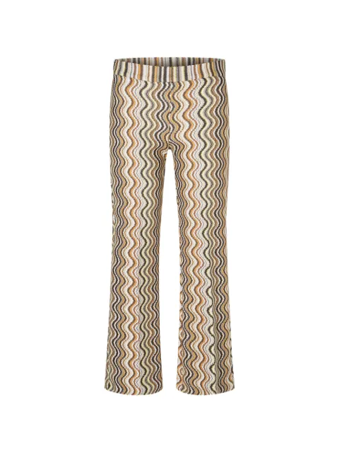 Cambio  Faith wave-print trousers