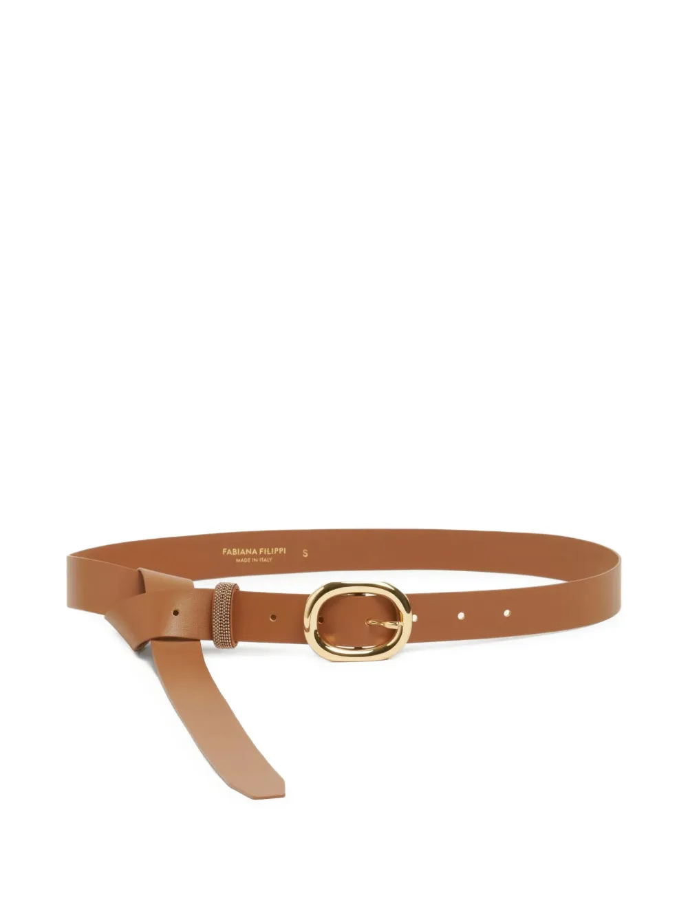 Fabiana Filippi knot-detail leather belt - Toni neutri