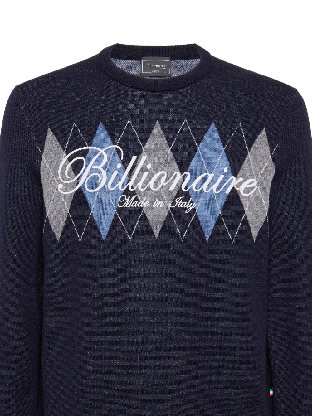 Argyle Round-Neck Jumper