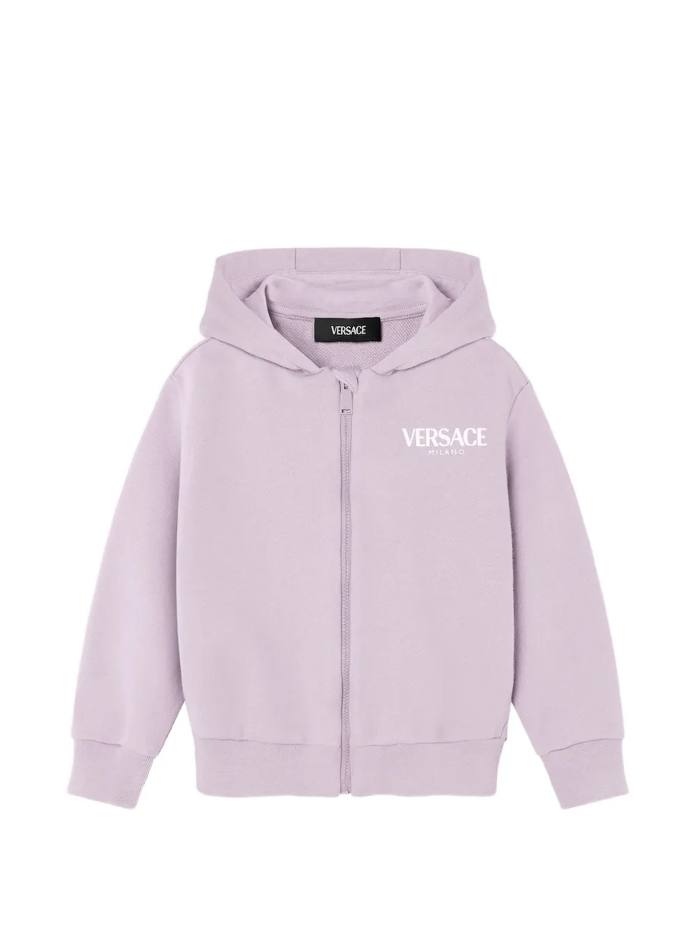 Versace Kids logo hooded sweatshirt - Viola