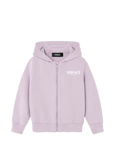 Versace Kids logo hooded sweatshirt