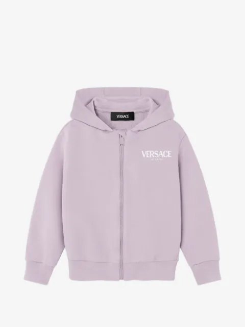 Versace Kids logo hooded sweatshirt