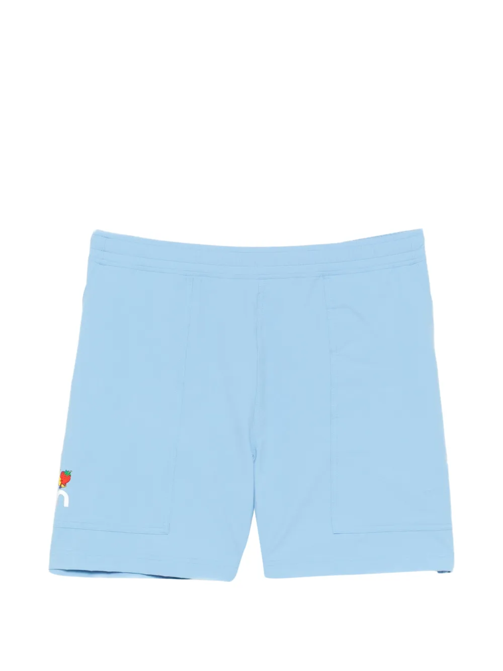 On elasticated drawstring shorts - Blu