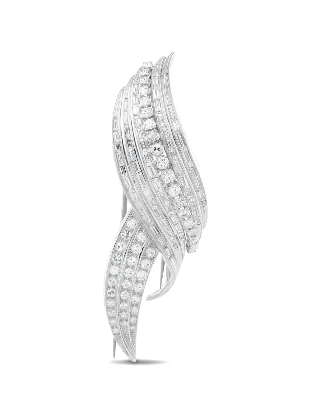 LB Exclusive diamond embellished brooch - Argento