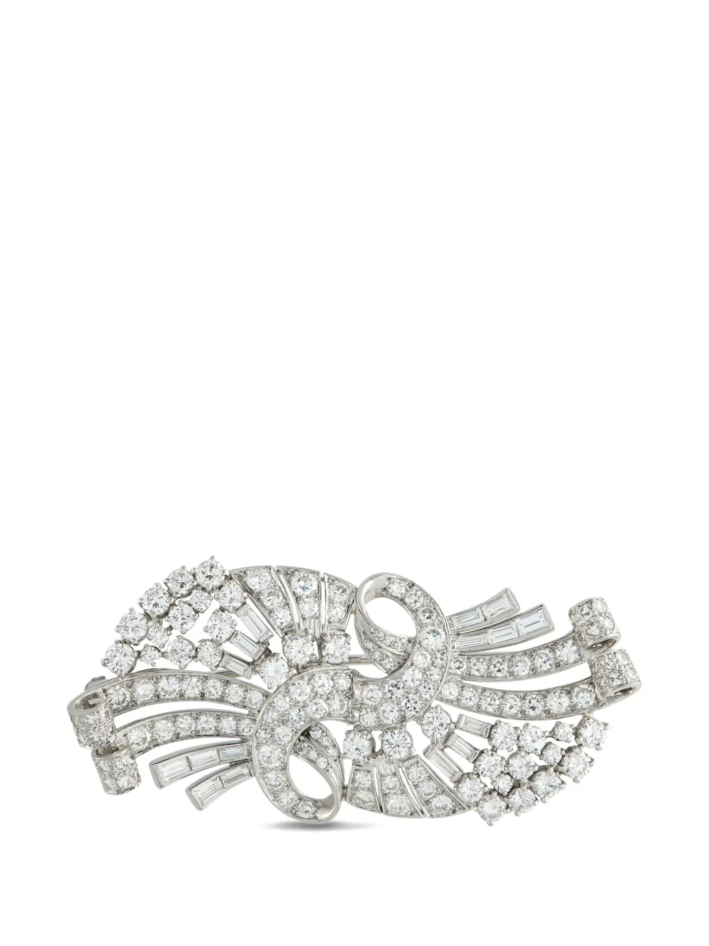 LB Exclusive diamond embellished brooch - Argento