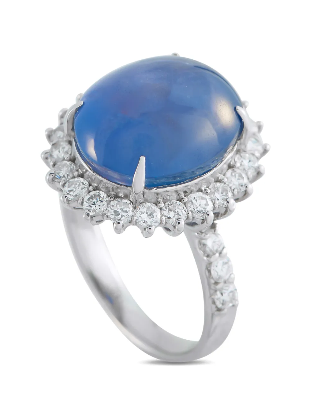 LB Exclusive diamond sapphire embellished ring - Argento