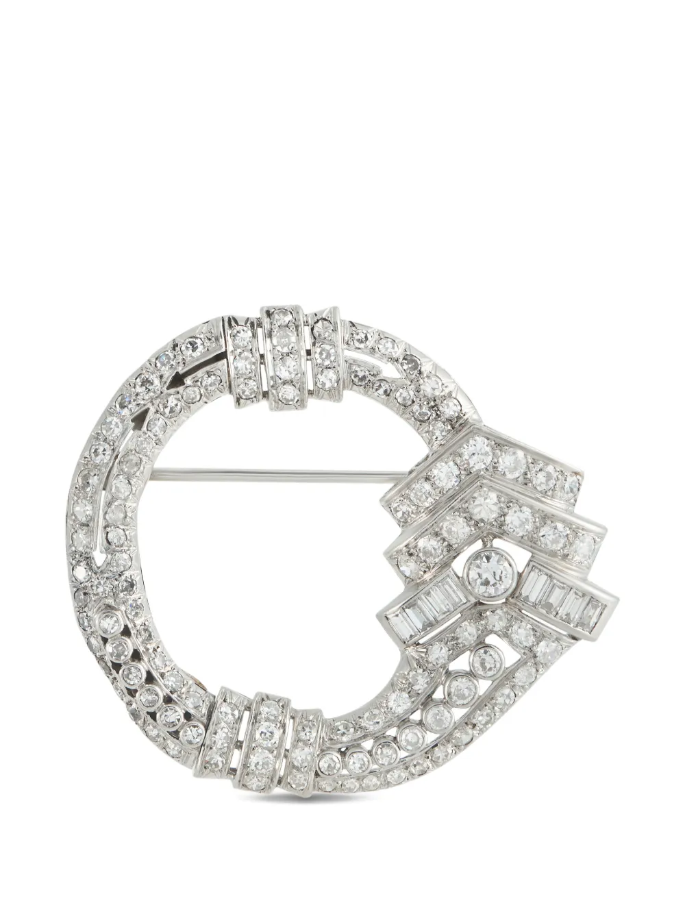 LB Exclusive diamond circle brooch - Argento