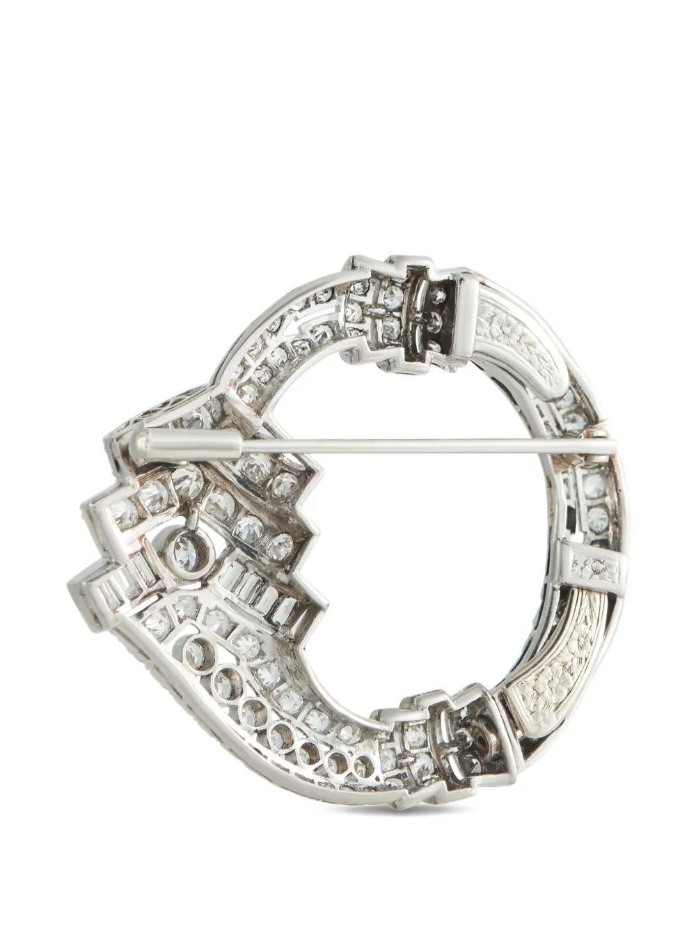 Diamond Circle Brooch