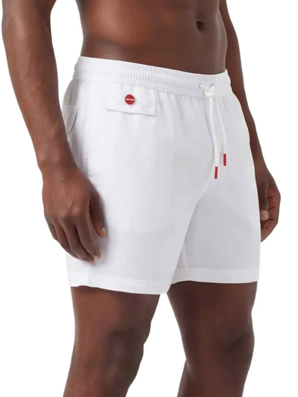 Kiton Zwembroek met omslag Wit