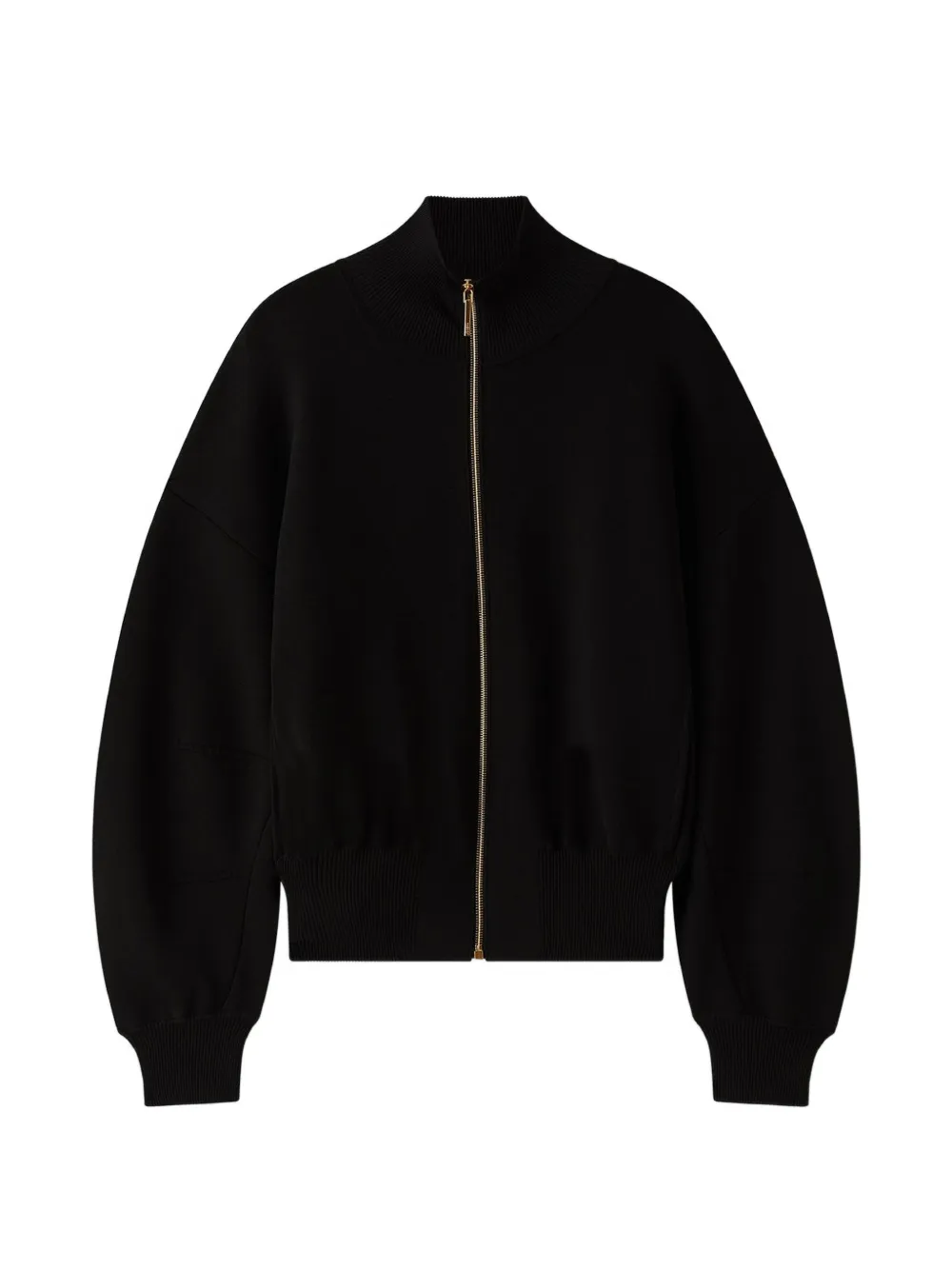 JOSEPH Sable Milano balloon sleeve zip jacket - Nero