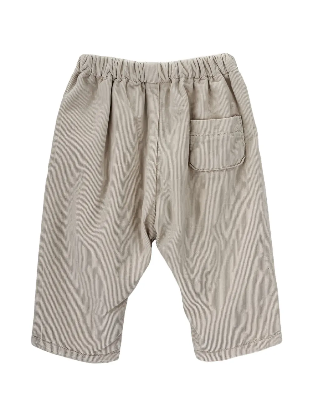 Knot Ribfluwelen broek Beige