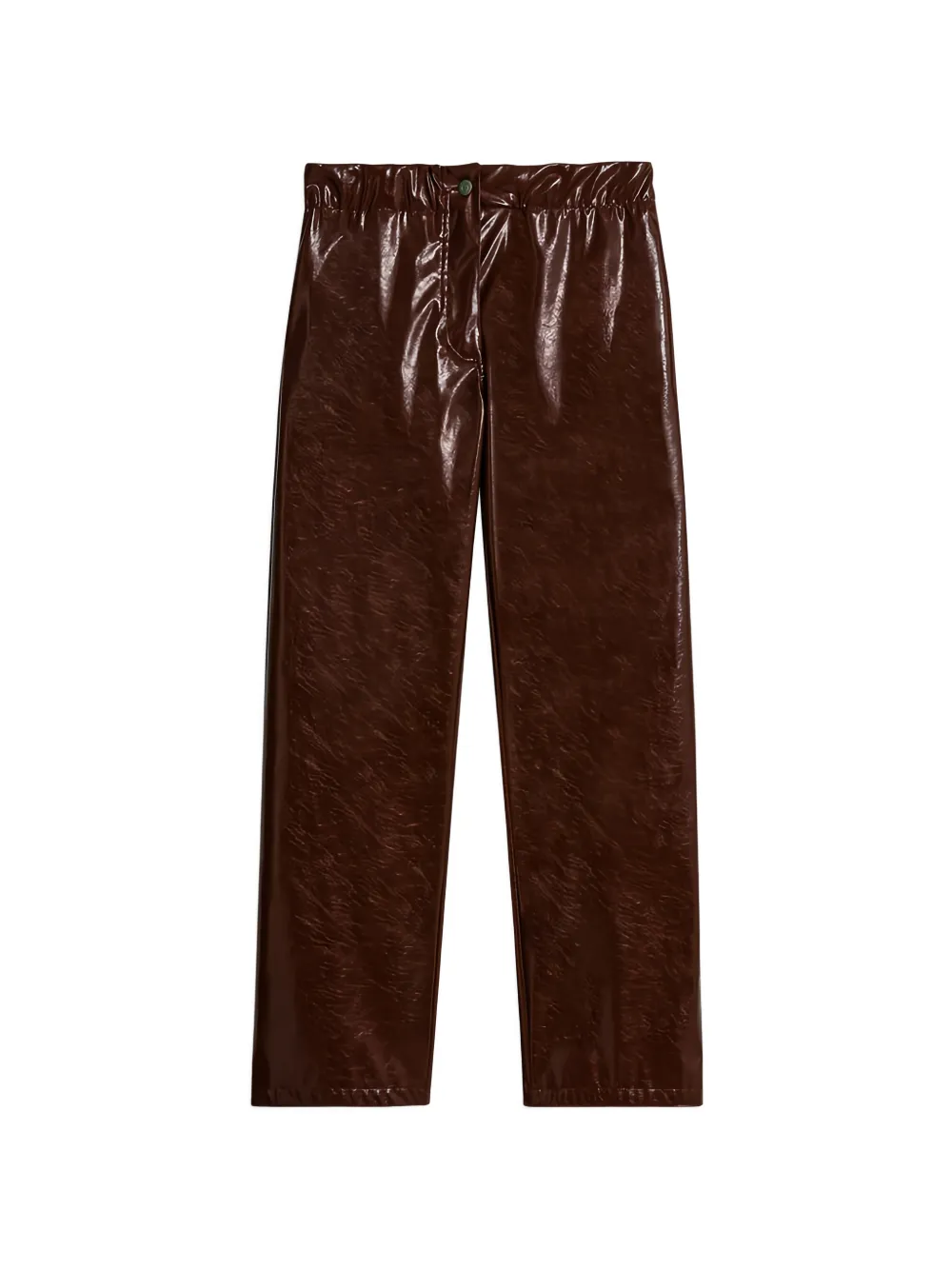 A Paper Kid elasticated-waistband trousers - Marrone