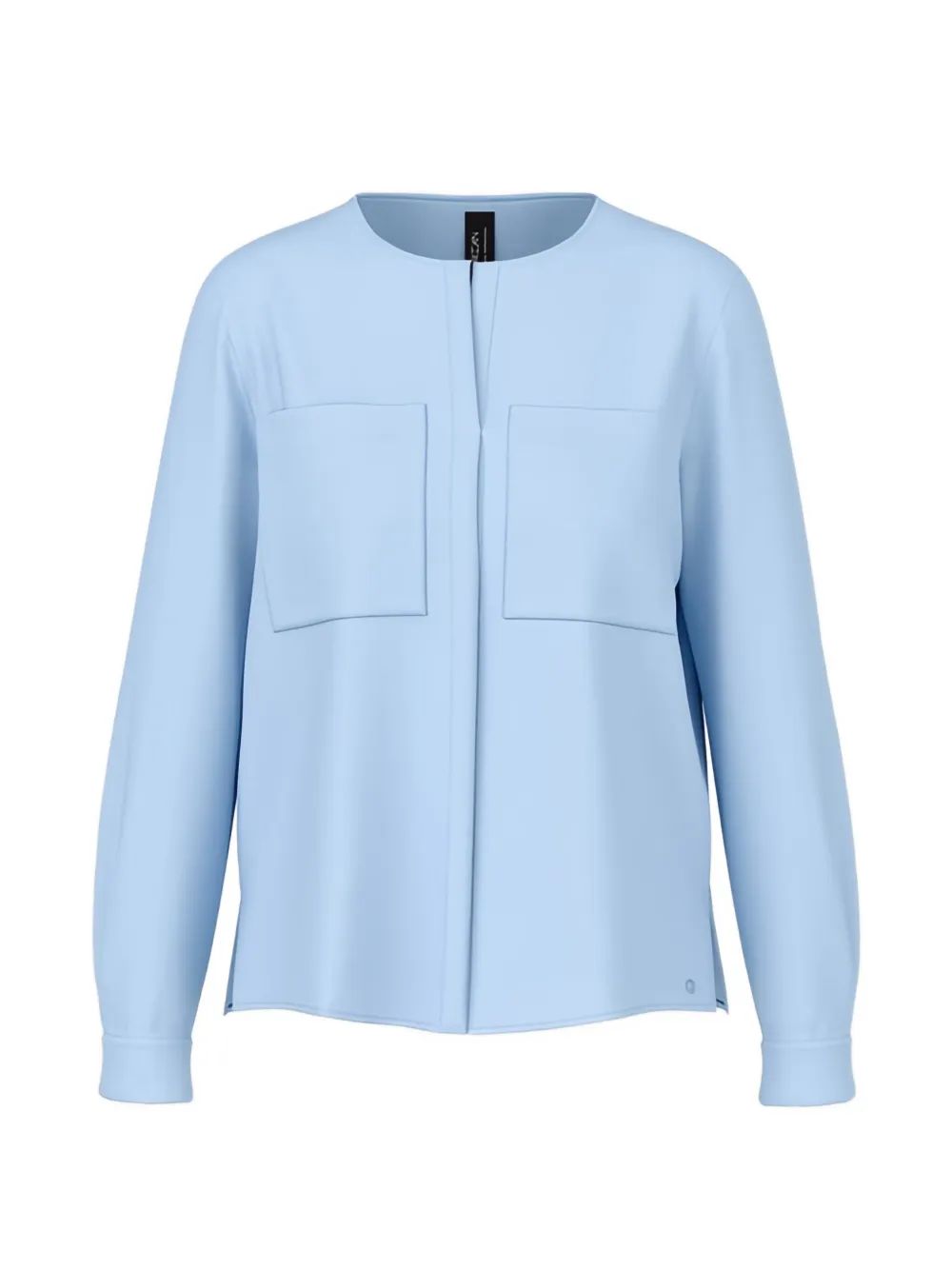 Marccain Patch-pocket Shirt In Blue