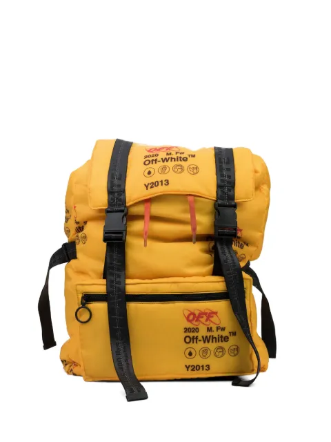 Off-White mochila con logo estampado