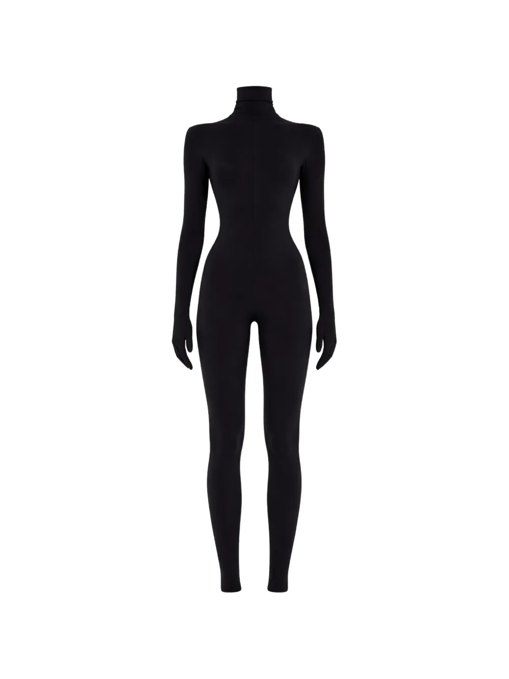 Norma Kamali turtleneck long-sleeved jumpsuit - Nero
