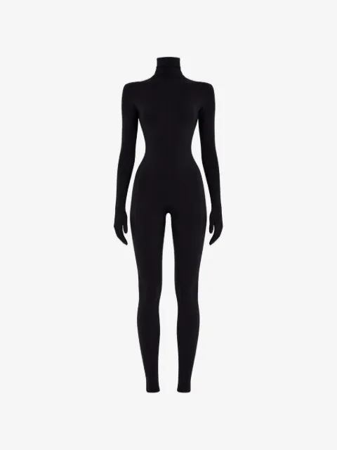 Norma Kamali turtleneck long-sleeved jumpsuit 