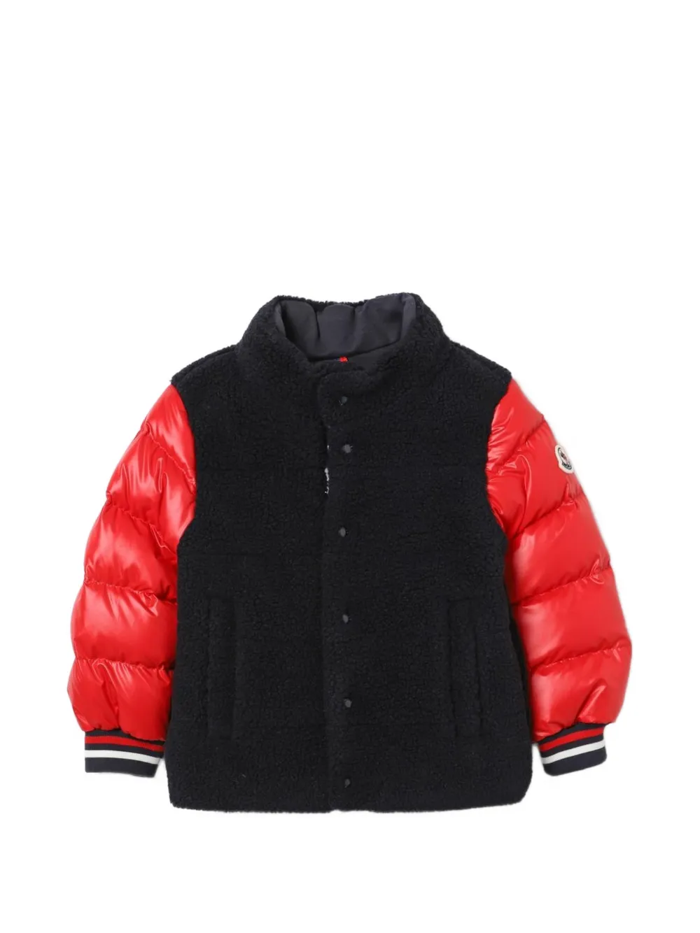 Moncler Enfant Jack met gewatteerd vlak Zwart