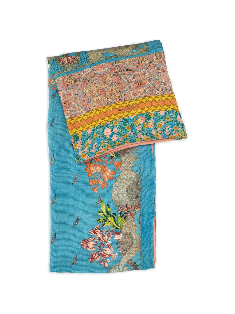 Pierre-Louis Mascia graphic-pattern scarves - Blu