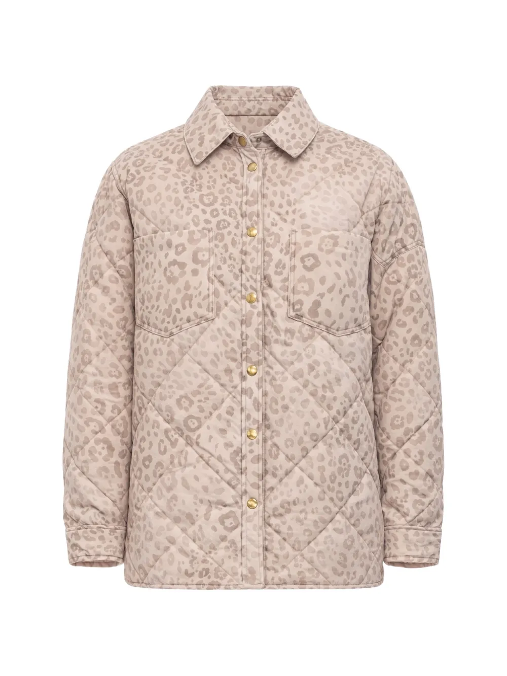 Twinset Animal-print Bomber Jacket In Neutral