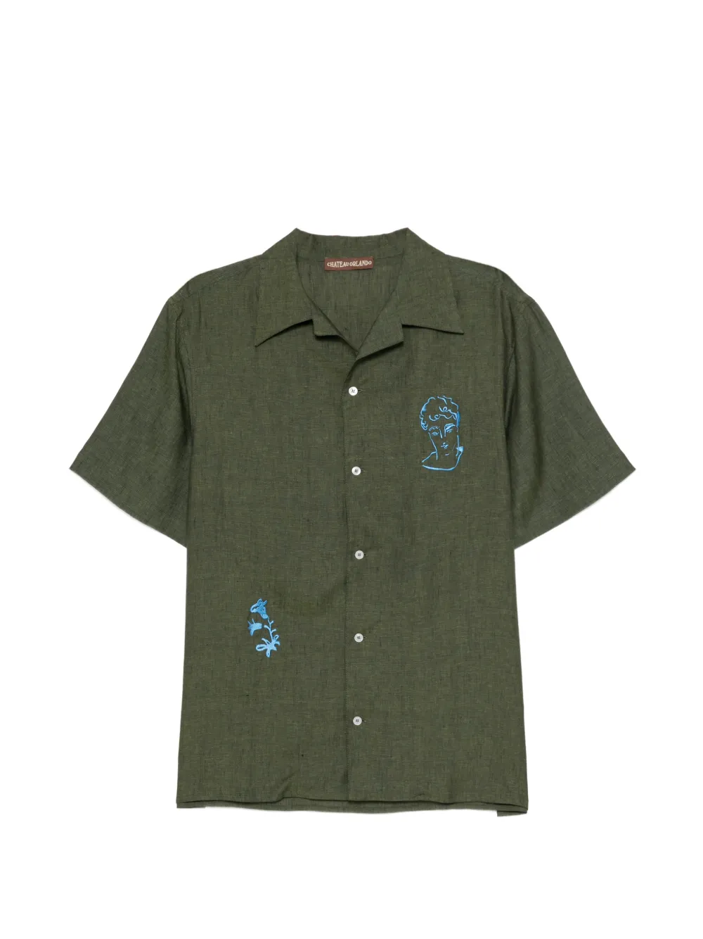 CHATEAU ORLANDO logo-embroidered shirt - Verde