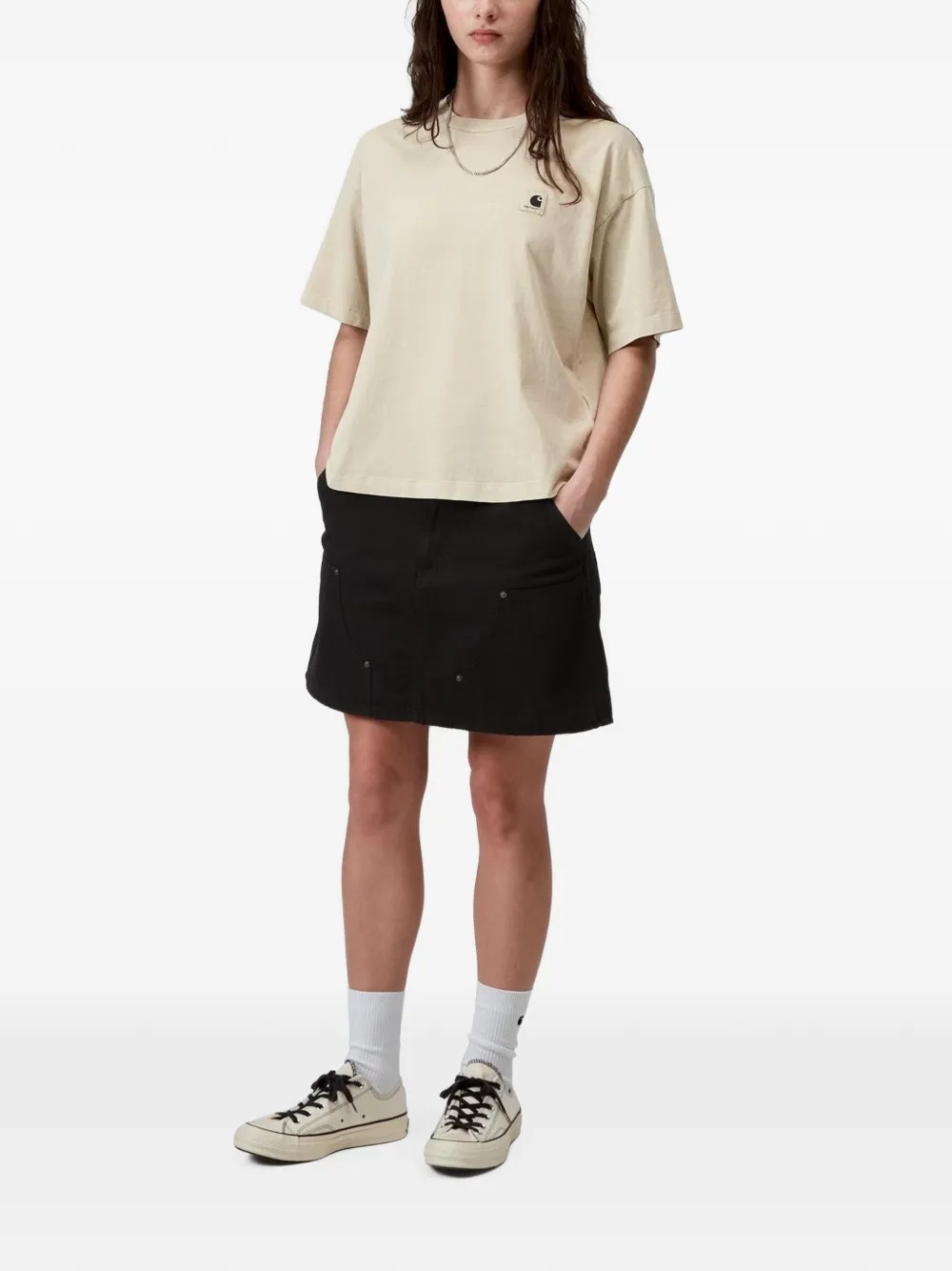 Carhartt WIP T-shirt met ronde hals Grijs
