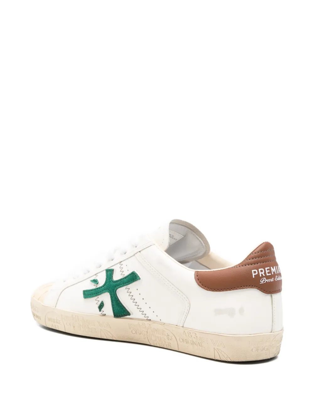 Premiata Steven leren sneakers Wit