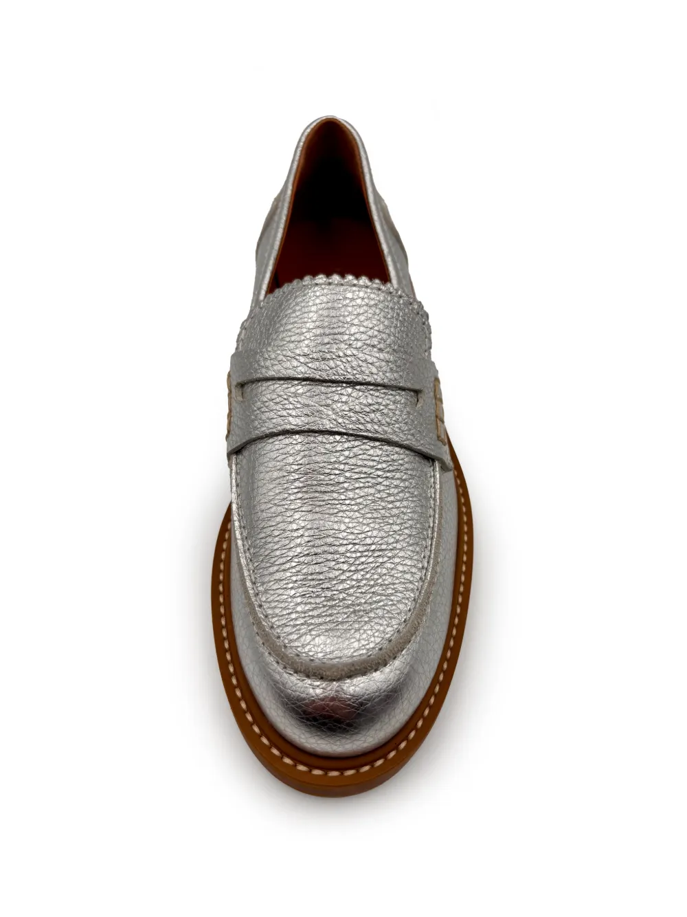 GUGLIELMO ROTTA Gewelfde loafers Grijs