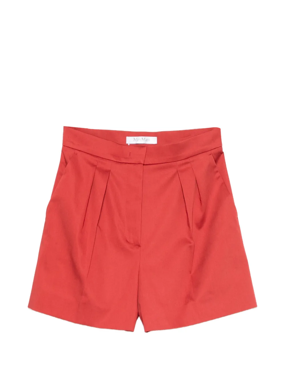 Max Mara Bermuda con pieghe - Rosso