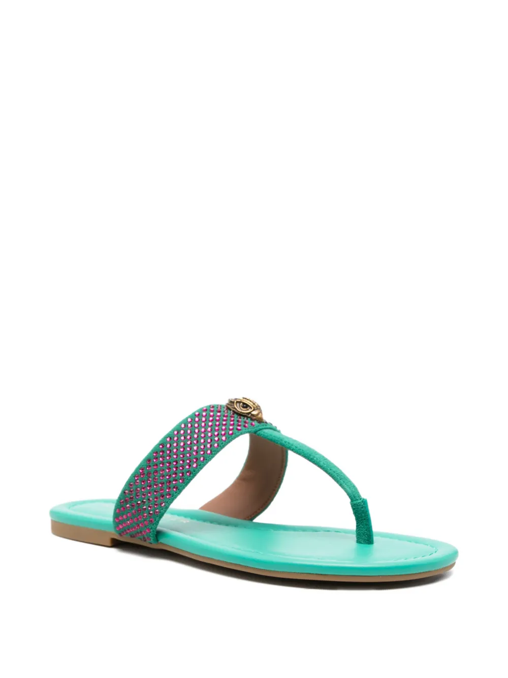 Kurt Geiger Sandalen met T-bandje Groen