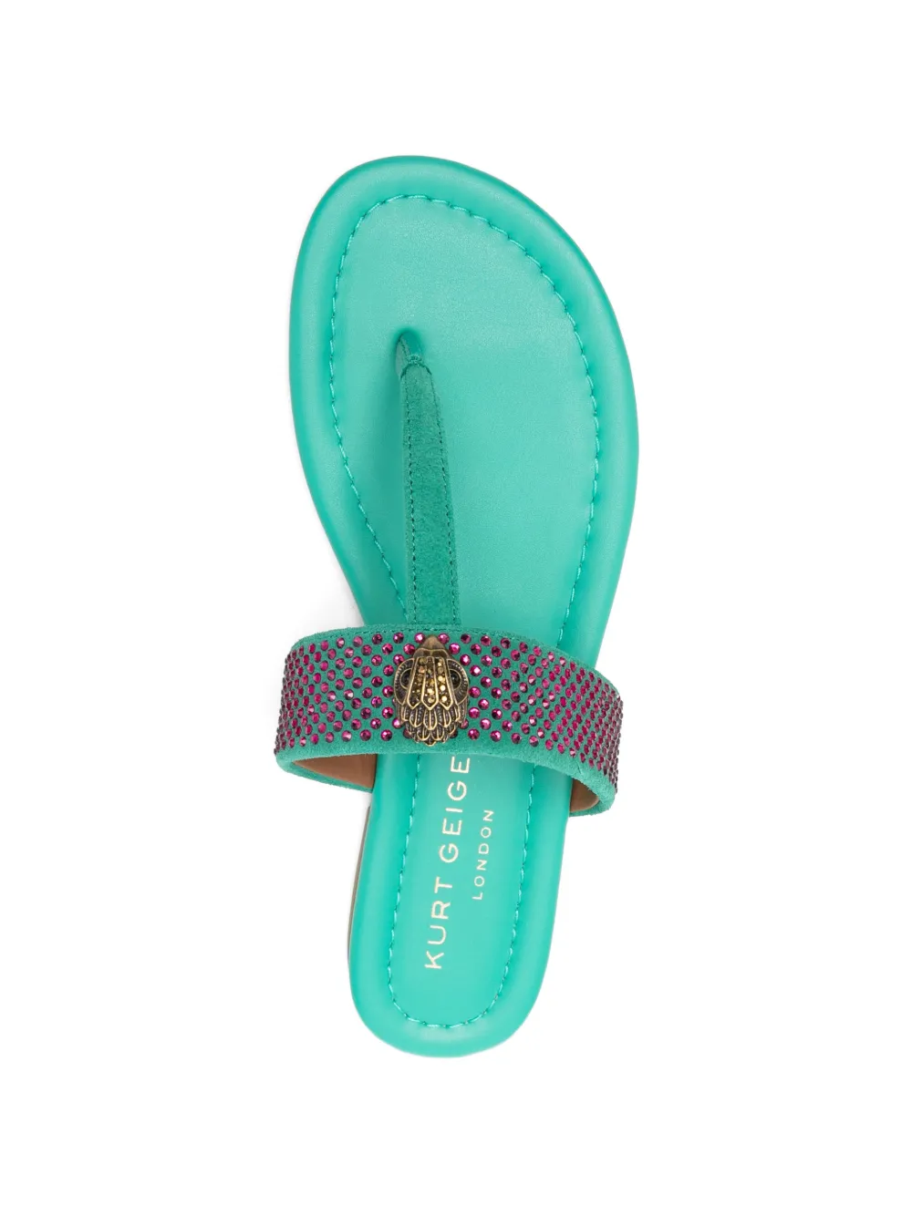 Kurt Geiger Sandalen met T-bandje Groen